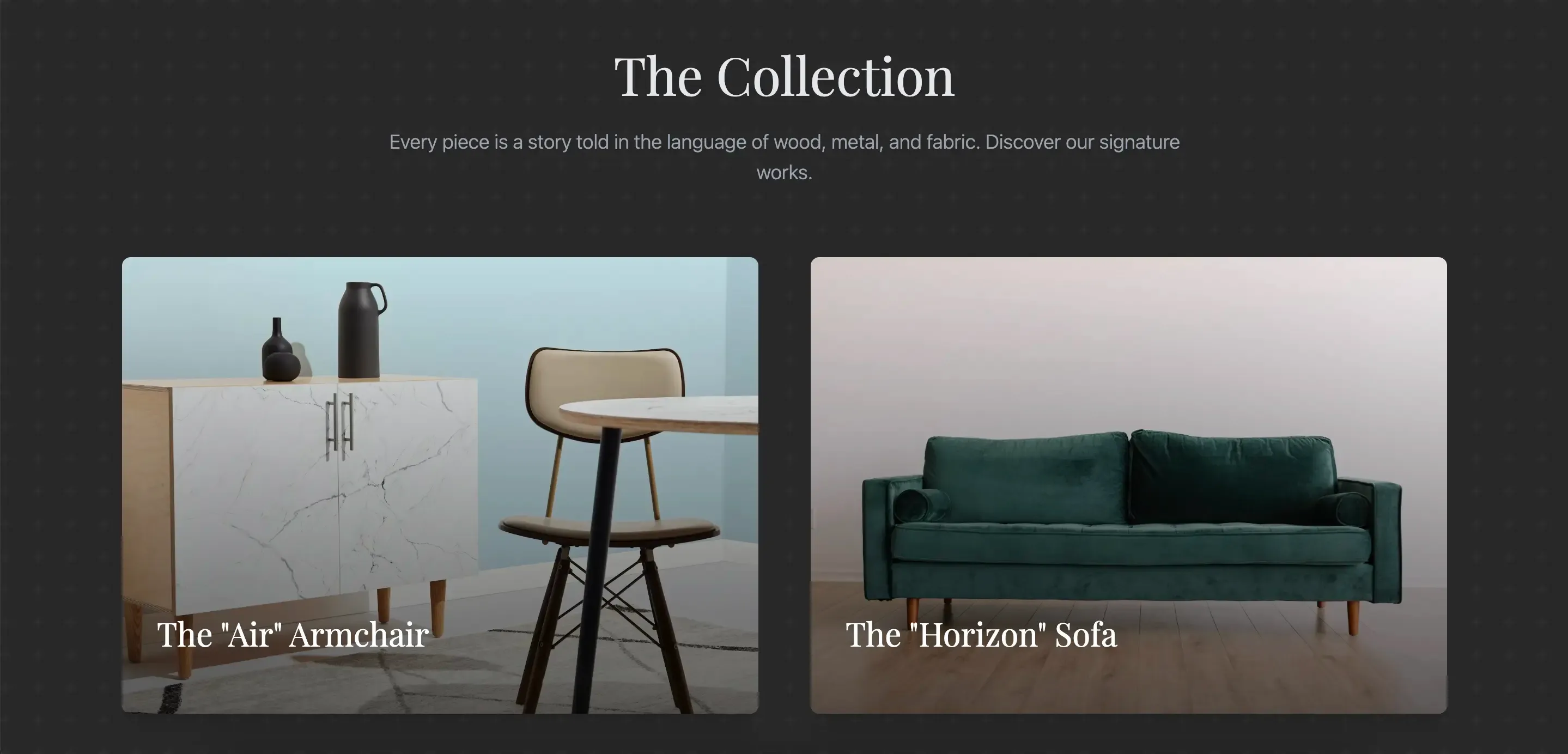 Каталог: Удобная навигация по коллекциям мебели